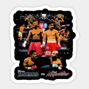 Manny Pacquiao Vs. Floyd Mayweather Sticker